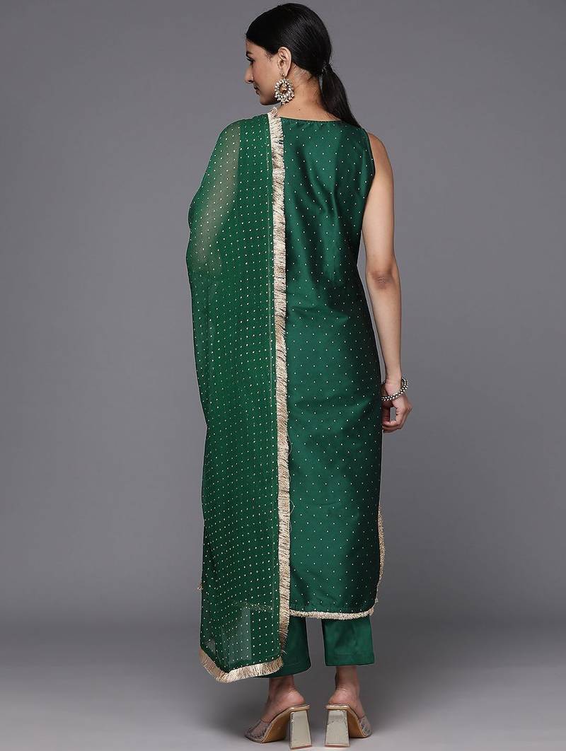Women Regular Kurta with Trousers & With Dupatta