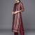 Ethnic Motifs Printed Chanderi Silk Kurta With Trousers & Dupatta