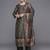Ethnic Motifs Printed Sequinned Chanderi Silk Kurta with Trousers & With Dupatta
