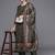 Ethnic Motifs Printed Sequinned Chanderi Silk Kurta with Trousers & With Dupatta