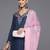 Floral Yoke Design Regular Sequinned Kurta with Trousers & With Dupatta
