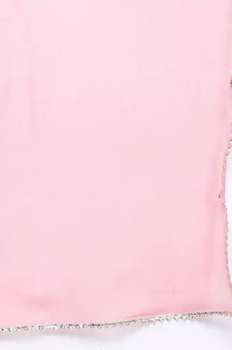 Floral Yoke Design Regular Sequinned Kurta with Trousers & With Dupatta