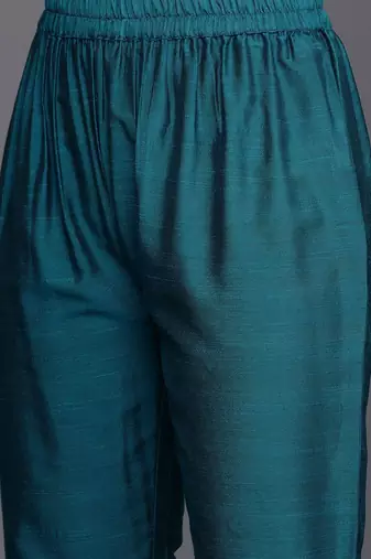 Ethnic Motifs Embroidered Sequinned Kurta With Trousers & Dupatta