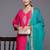 Embroidered Regular Kurta with Trousers & With Dupatta