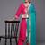 Embroidered Regular Kurta with Trousers & With Dupatta
