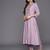Embroidered Empire Sequinned Kurta With Trousers & Dupatta