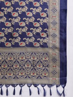 Women Embroidered Sequinned Silk Kurta with Trousers & Dupatta 5