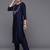 Women Embroidered Sequinned Silk Kurta with Trousers & Dupatta