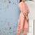 Women Peach-Coloured Floral Embroidered Thread Work Kurta with Trousers & With Dupatta