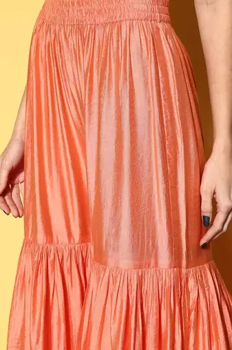 Ethnic Motifs Embroidered Thread Work Kurta with Sharara & Dupatta