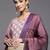Women Mauve Ethnic Motifs Yoke Design Kurta with Trousers & With Dupatta