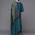 Women Teal Ethnic Motifs Embroidered Thread Work Kurta with Sharara & With Dupatta
