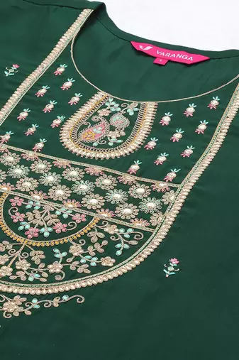 Women Floral Embroidered Kurta with Trousers & Dupatta