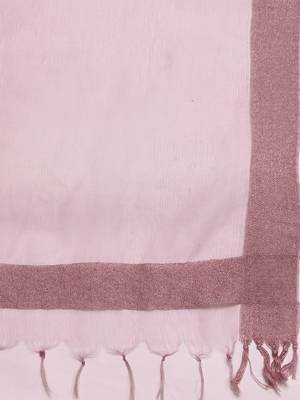 Women Mauve Embroidered Kurta with Palazzos & With Dupatta 5