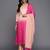 Women Peach-Coloured Ombre Yoke Design Sequinned Kurta with Trousers & Dupatta