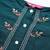 Women Teal Green Ethnic Motifs Yoke Design Kurta with Trousers & Dupatta