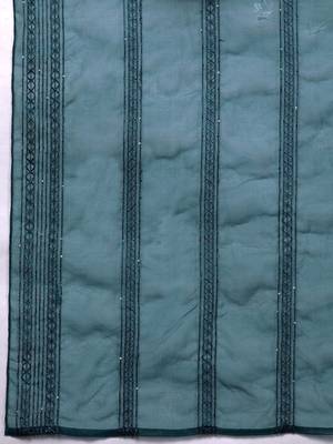 Women Teal Green Ethnic Motifs Yoke Design Kurta with Trousers & Dupatta 4