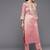 Women Dusty Pink Ethnic Motifs Embroidered Kurta with Trousers & Dupatta