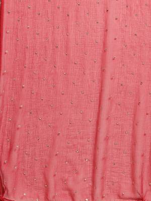 Women Purple Printed Angrakha Pure Silk Kurta with Trousers & With Dupatta 4