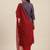 Women Purple Printed Angrakha Pure Silk Kurta with Trousers & With Dupatta
