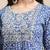 Blue And White Zari Embroidery Leheriya Kurta Sharara Set With Leheriya Dupatta