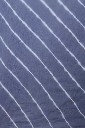 Blue And White Zari Embroidery Leheriya Kurta Sharara Set With Leheriya Dupatta