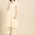Women Beige Solid Angrakha Kurta with Palazzos