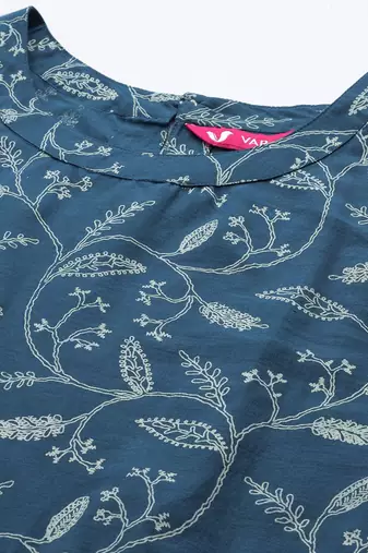Women Floral Printed Regular Pure Cotton Kurta with Trousers