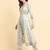 Floral Printed High Slit Pure Cotton Kurta With Trousers & Dupatta
