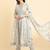 Floral Printed High Slit Pure Cotton Kurta With Trousers & Dupatta
