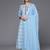 Printed Empire Mirror Work Pure Cotton Kurta with Trousers & Dupatta