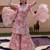 Women Floral Printed Regular Mirror Work Kurta with Sharara & Dupatta