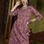 Floral Printed Mirror Work Pure Cotton A-Line Kurta With Sharara & Dupatta