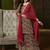 Women Floral Embroidered Empire Pure Cotton Kurta with Trousers & Dupatta