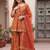 Women Floral Printed Empire Gotta Patti Pure Cotton Kurta with Sharara & With Dupatta