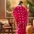 Bandhej Printed Kaftan & Tube Fusion Top With Sharara