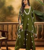 Bandhej Printed Kaftan Tube Top With Sharara