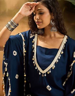 Bandhej Printed Kaftan Tube Top & Sharara Set 2