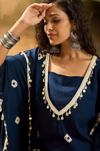 Bandhej Printed Kaftan Tube Top & Sharara Set