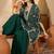 bandhani Printed Square Neck Beads And Stones Kaftan Kurti With Sharara
