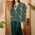 bandhani Printed Square Neck Beads And Stones Kaftan Kurti With Sharara