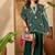 bandhani Printed Square Neck Beads And Stones Kaftan Kurti With Sharara