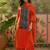 Embroidered Round Neck Kurta & Palazzos With Dupatta