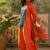 Embroidered Round Neck Kurta & Palazzos With Dupatta
