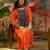 Embroidered Round Neck Kurta & Palazzos With Dupatta