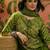 Printed Round Neck Kurta Trousers & Dupatta