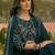 Printed V Neck Kurta Trousers & Dupatta