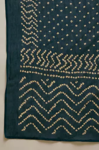 Printed V Neck Kurta Trousers & Dupatta