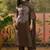 Printed Pure Cotton Round Neck Kurta & Trousers With Dupatta