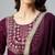 Women Purple Bandhani Printed Kurta with Sharara & With Dupatta